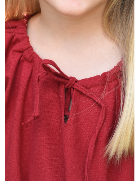 Red Viking dress Ana, girl