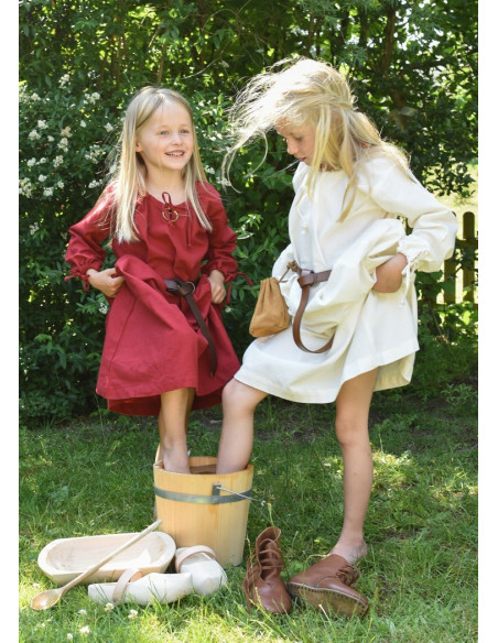 Red Viking dress Ana, girl