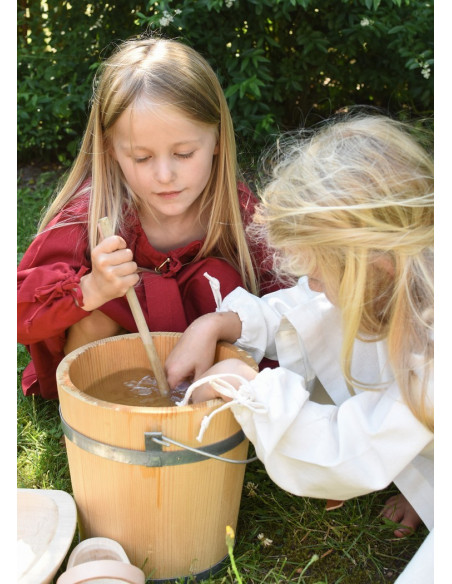 Red Viking dress Ana, girl