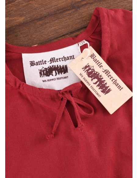 Red Viking dress Ana, girl