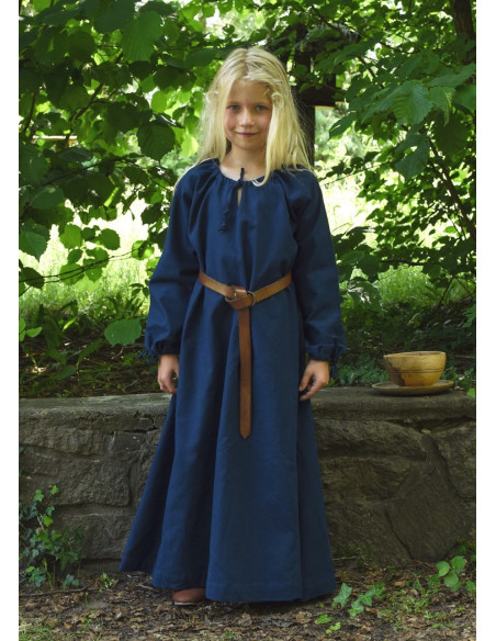 Ana blue Viking dress, girl