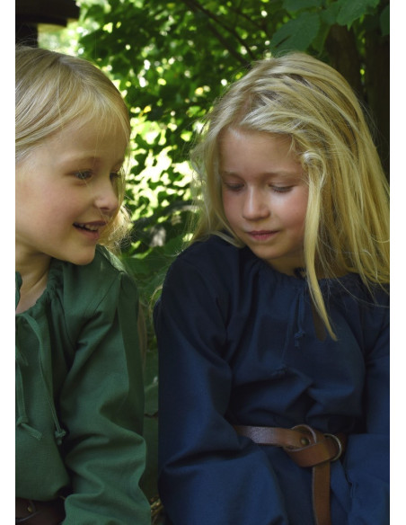 Ana blue Viking dress, girl