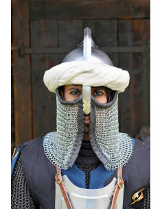 Persian helmet with chain mail 2