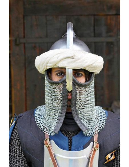Persian helmet with chain mail