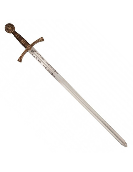 Medieval French Knight Sword, brass