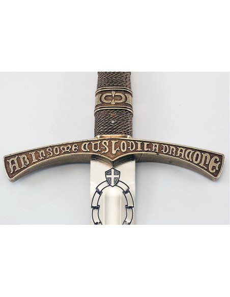 Medieval French Knight Sword, brass