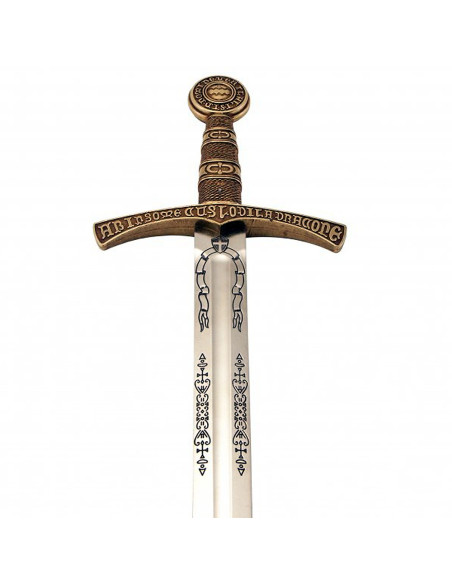 Medieval French Knight Sword, brass