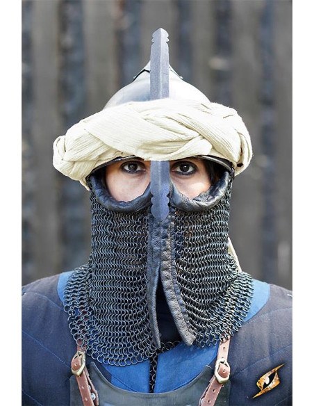 Persian helmet with chain mail, Epic...