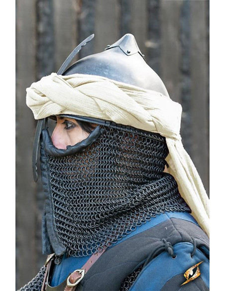 Persian helmet with chain mail, Epic...