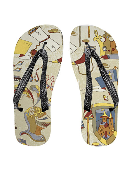 Medieval summer flip flops