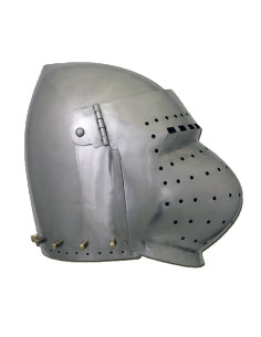 Battle-Ready basinette with visor, 2 mm steel. 2