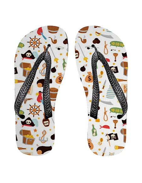 Pirates summer flip flops