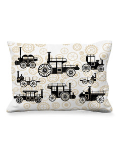 Steam Punk Style Rectangular Cushion
