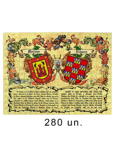 Puzzle Heraldic Shields 2 Surnames