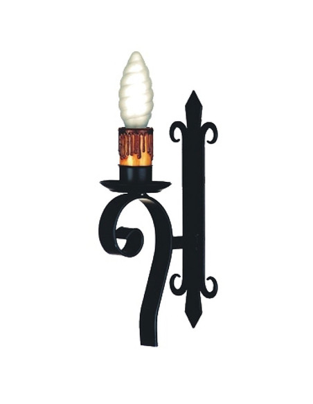 Simple medieval wrought iron candle...