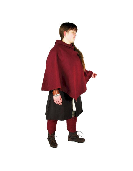 Viking Gugel Egill, red wool Viking Gugel Egill, red wool