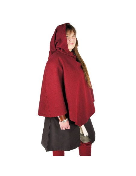 Viking Gugel Egill, red wool Viking Gugel Egill, red wool