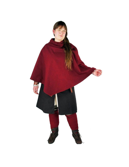 Viking Gugel Egill, red wool Viking Gugel Egill, red wool