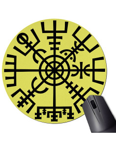 Viking Rune Round Mouse Pad