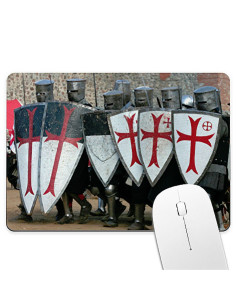 Templar Fight Rectangular Mouse Pad (23.5x19.5 cm)