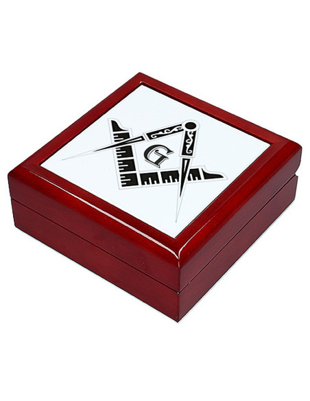 Masonic symbols jewelry box...