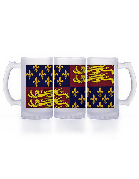 Medieval Beer Mug, translucent glass