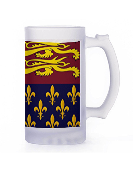 Medieval Beer Mug, translucent glass