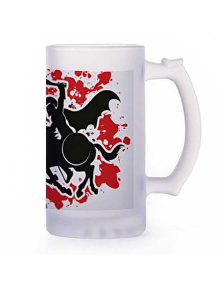 Beer mug Greek warriors, translucent...