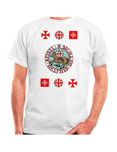 Knights Templar with Crosses T-shirt, short sleeve