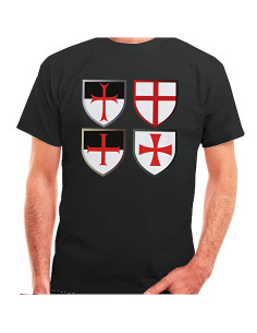 Black Templar Crosses T-shirt, short sleeve