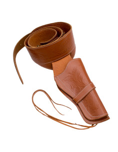 Leather holster for revolver
