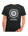 Black Vikings T-shirt, short sleeve