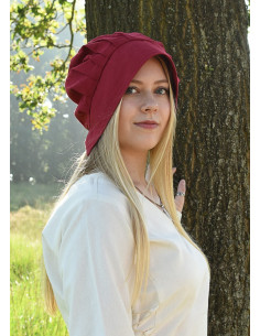 Medieval Woman's Coif with folds, various colors 2