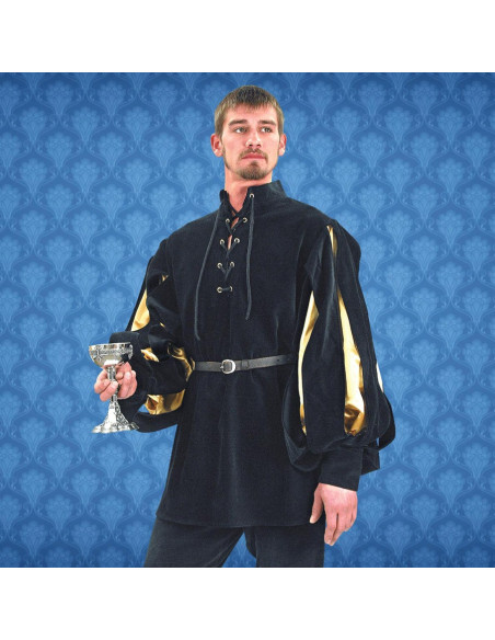 Renaissance Cavalier shirt, velvet