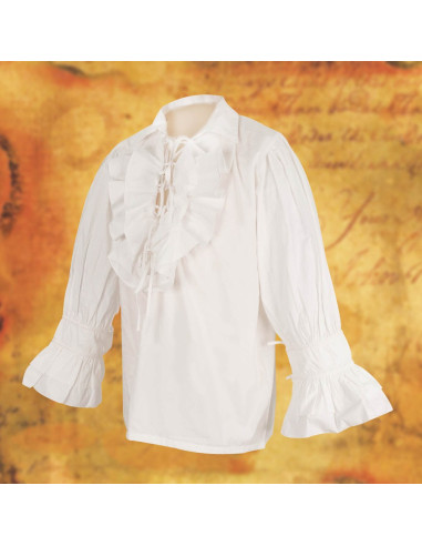 Wide pirate shirt with laces