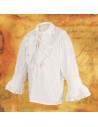 Wide pirate shirt with laces