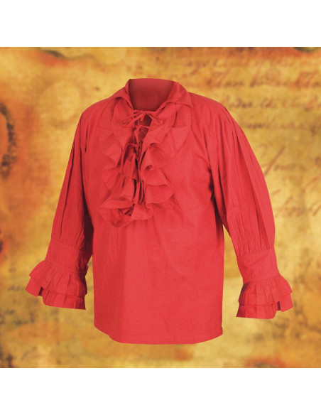 Wide pirate shirt with laces