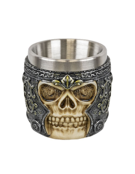 Skull decorated glass