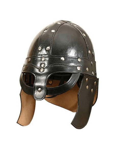 Viking helmet in leather Viking helmet in leather