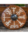 Viking shield Vegvisir Iarla in latex, 80 cms.