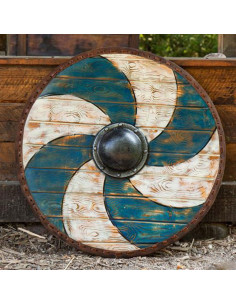 Celtic Shield Thegn Blue-White in latex, 80 cms.
