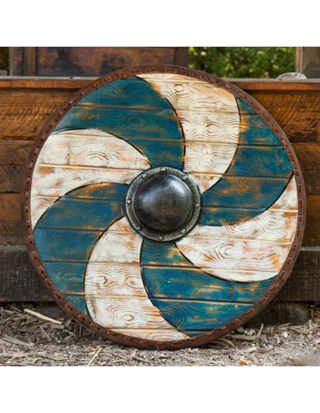 Celtic Shield Thegn Blue-White in...