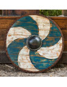 Celtic Shield Thegn Blue-White in latex, 70 cms.