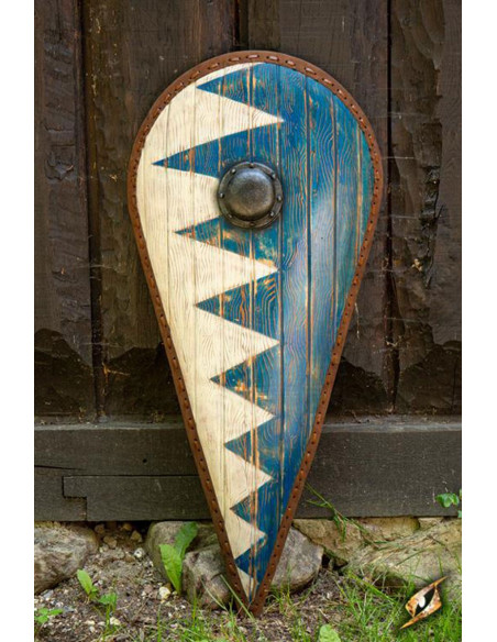 White-Blue Norman Shield in latex,... White-Blue Norman Shield in latex,...