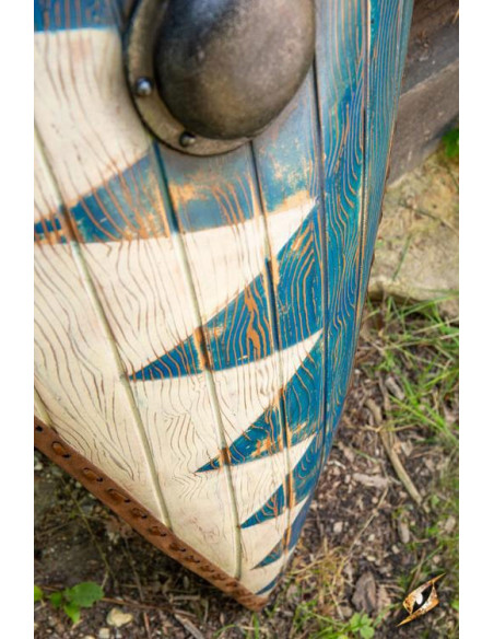 White-Blue Norman Shield in latex,... White-Blue Norman Shield in latex,...