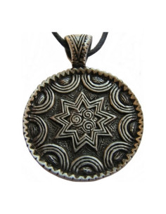 Celtic shield pendant sea waves