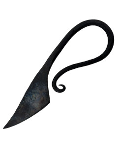 Hand forged medieval knife