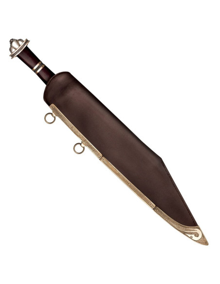 Germanic Sax Long Sword, Damascus Steel