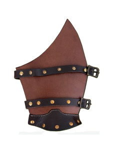 Adjustable leather bracelets for LARP, couple 2