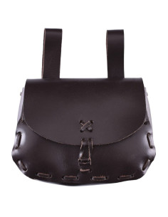Medieval bag in cowhide